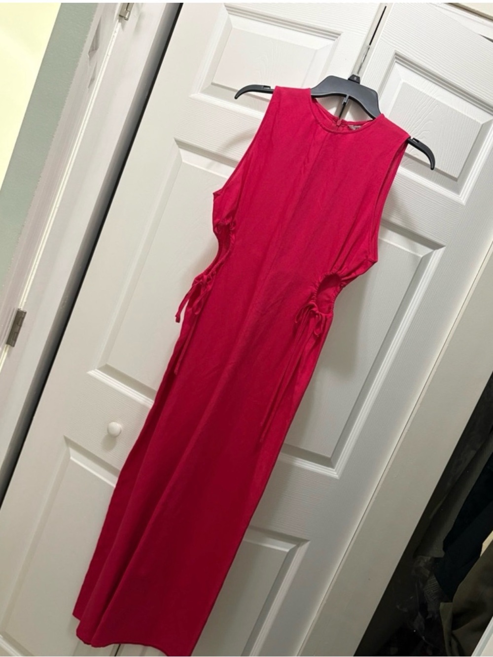 Zara Hot Pink ๐๐ Sleeveless Cutout Maxi Dress - Picture 2 of 4